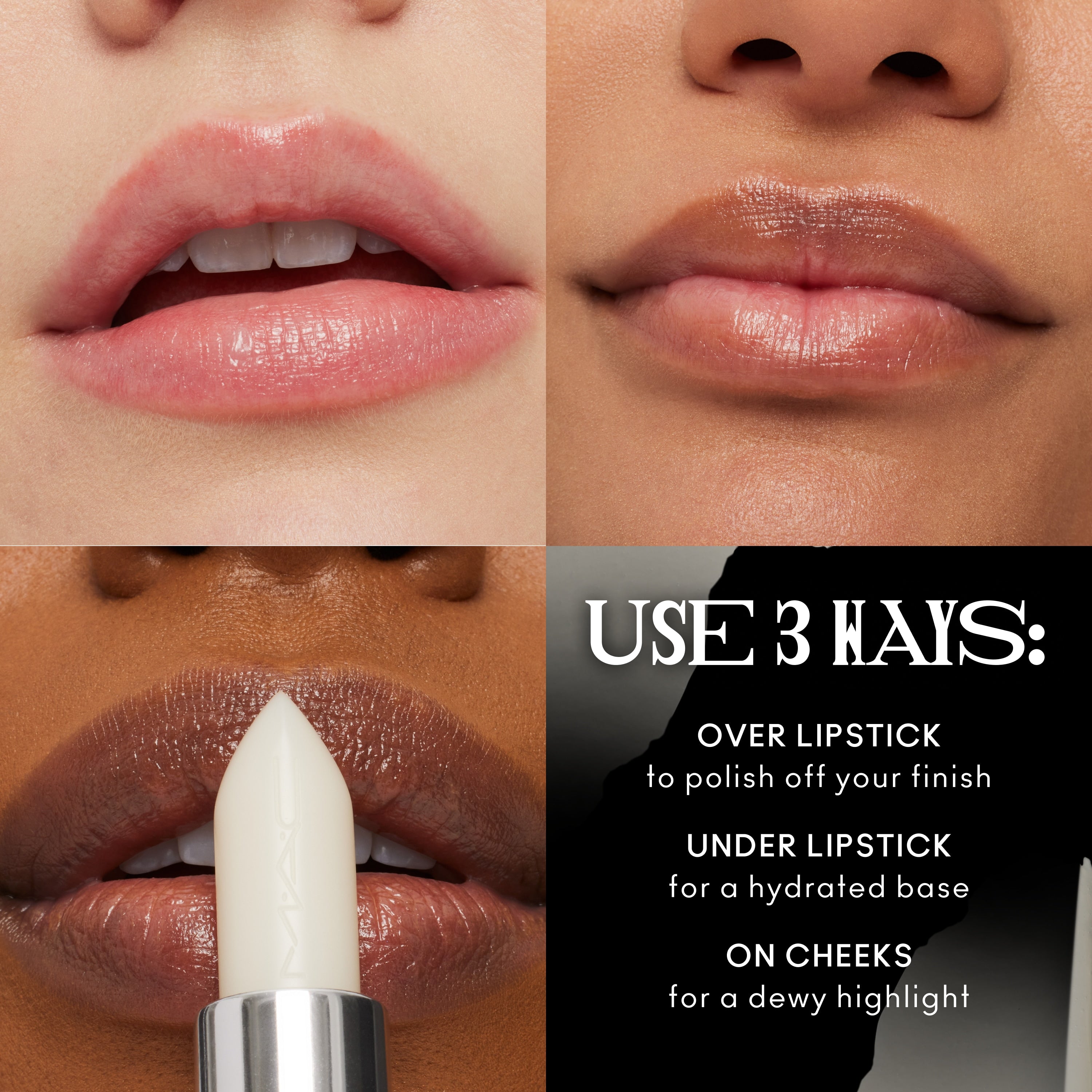 M A CXIMAL SLEEK SATIN LIPSTICK IN THE CLEAR for Everyday Wear and rich wearable color
