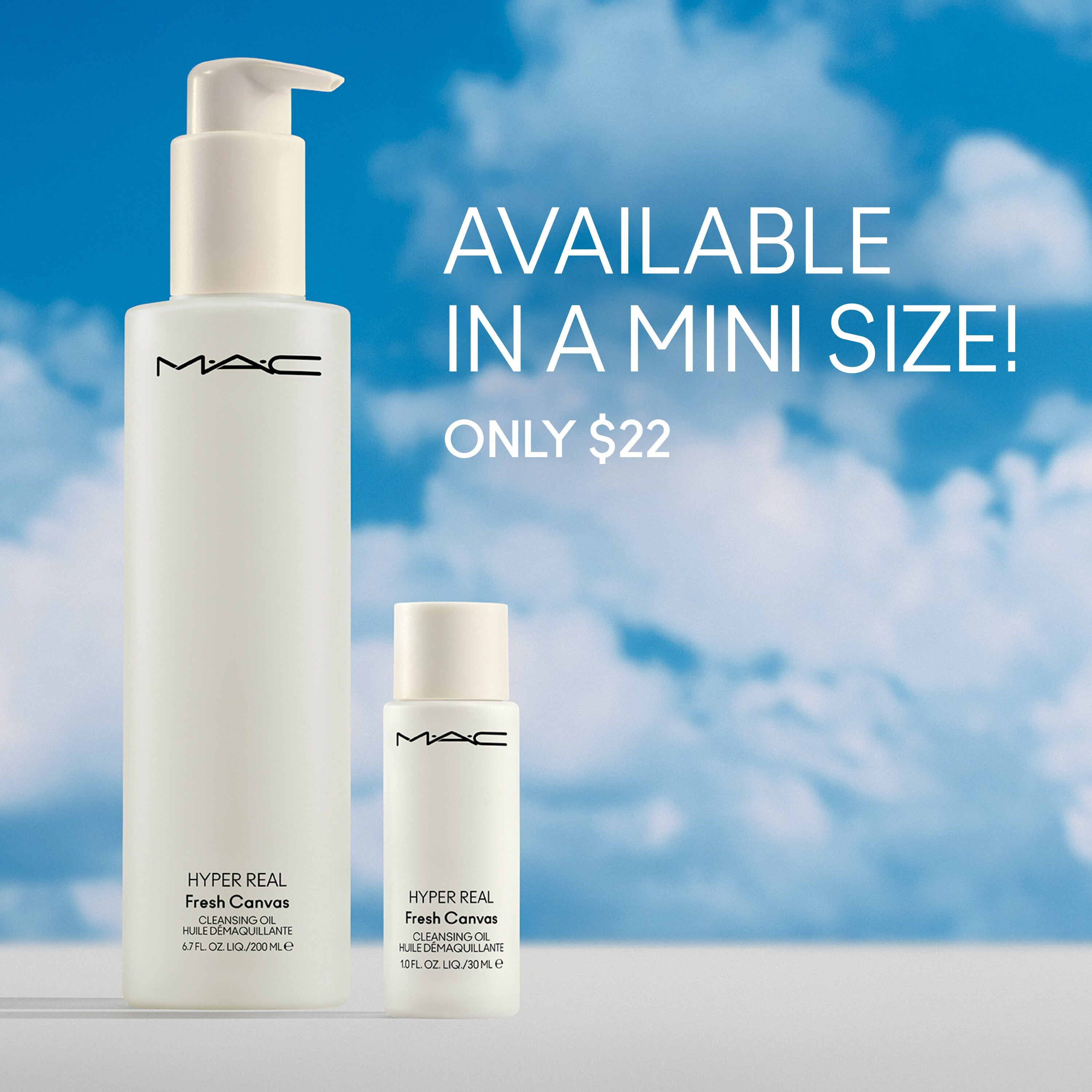 Hyper Real Fresh Canvas Cleansing Oil for Everyday Wear and gentle makeup removal