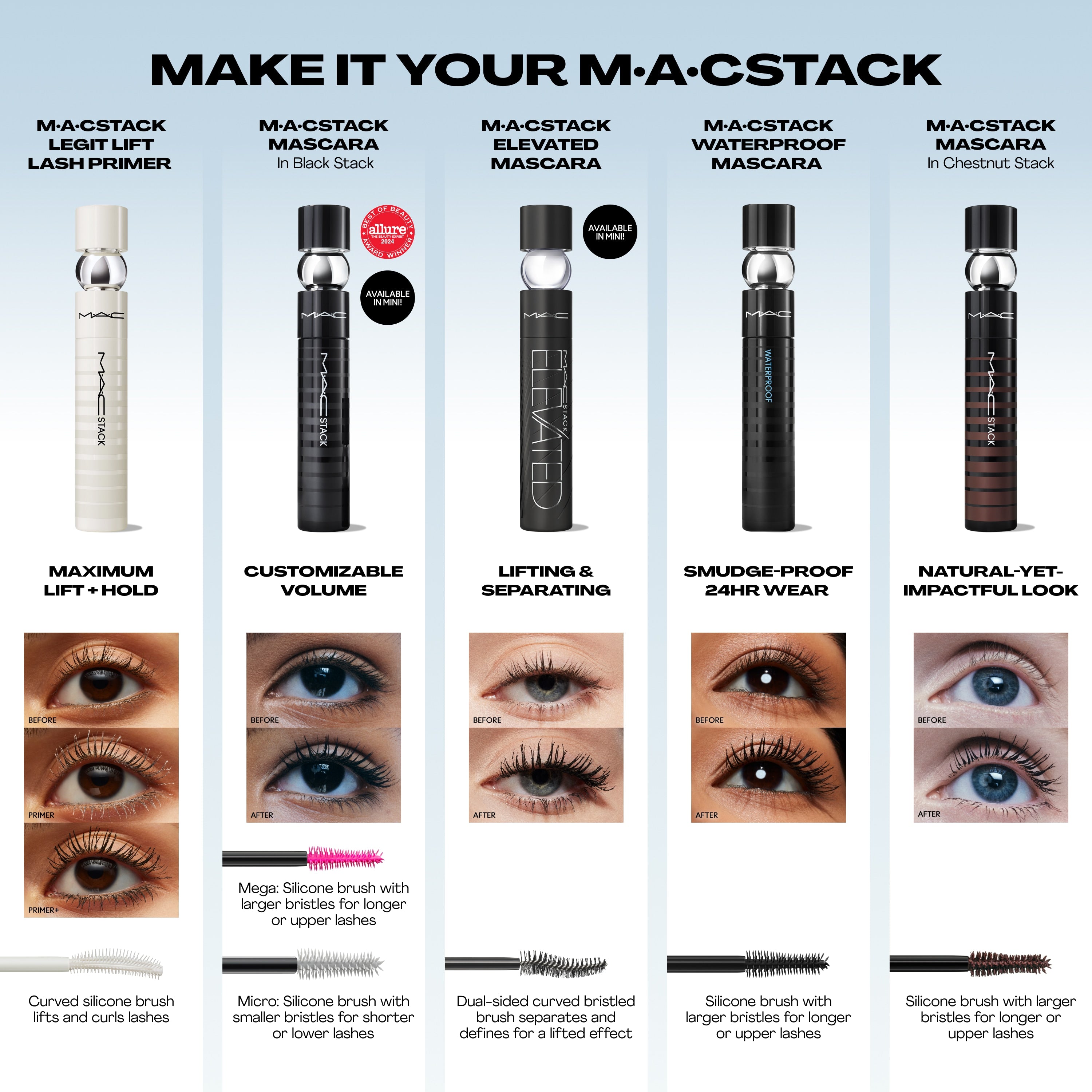 M A CStack Elevated Mascara for Everyday Wear and defined looking lashes