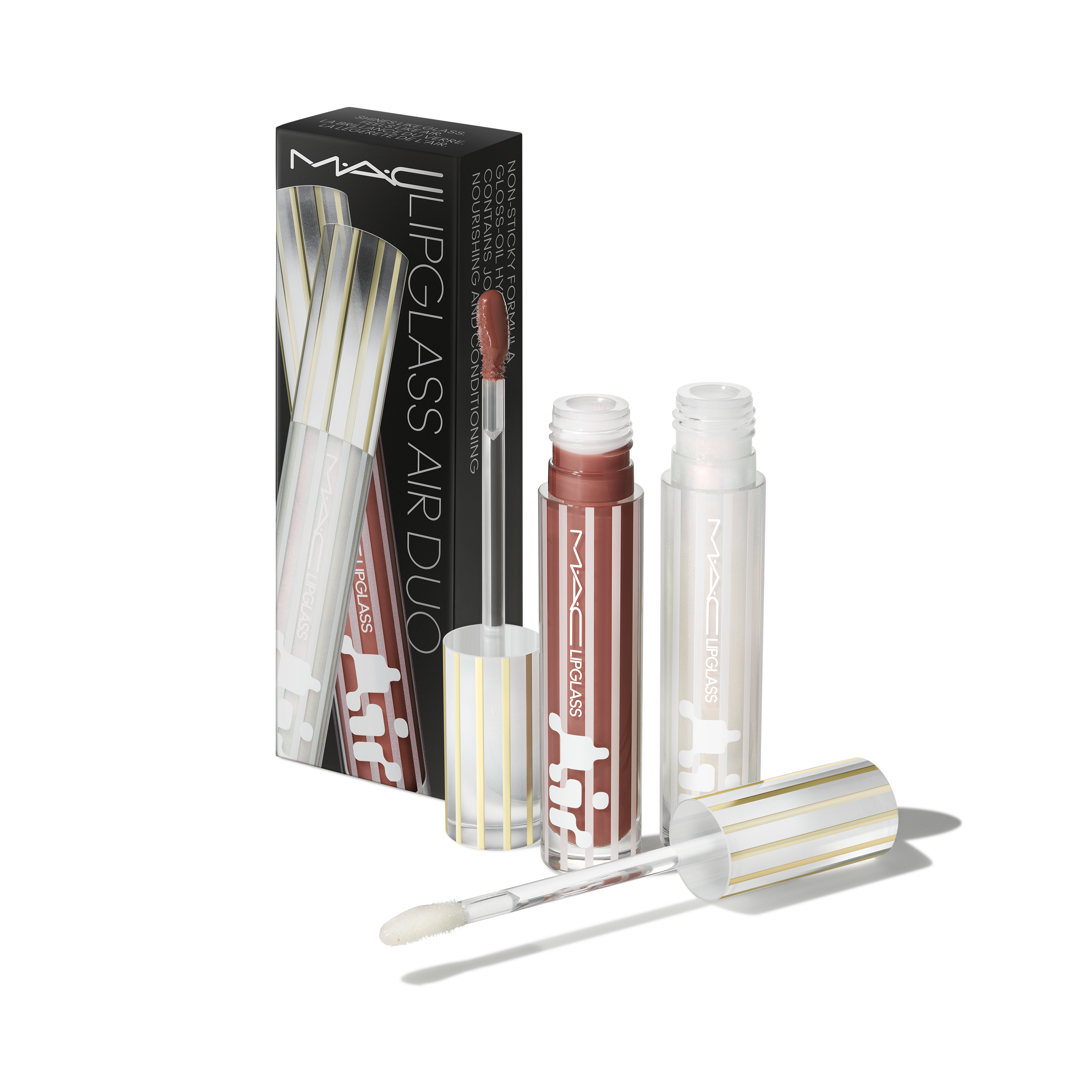 Two Glossy Lipglass Air Duo for Everyday Wear and coordinated lip looks