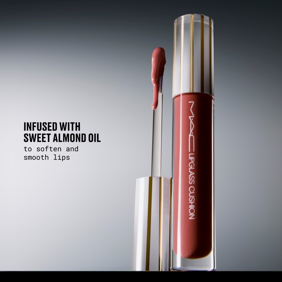 Lipglass Cushion High Pigment Lip Oil for Everyday Wear and a glossy comfortable finish