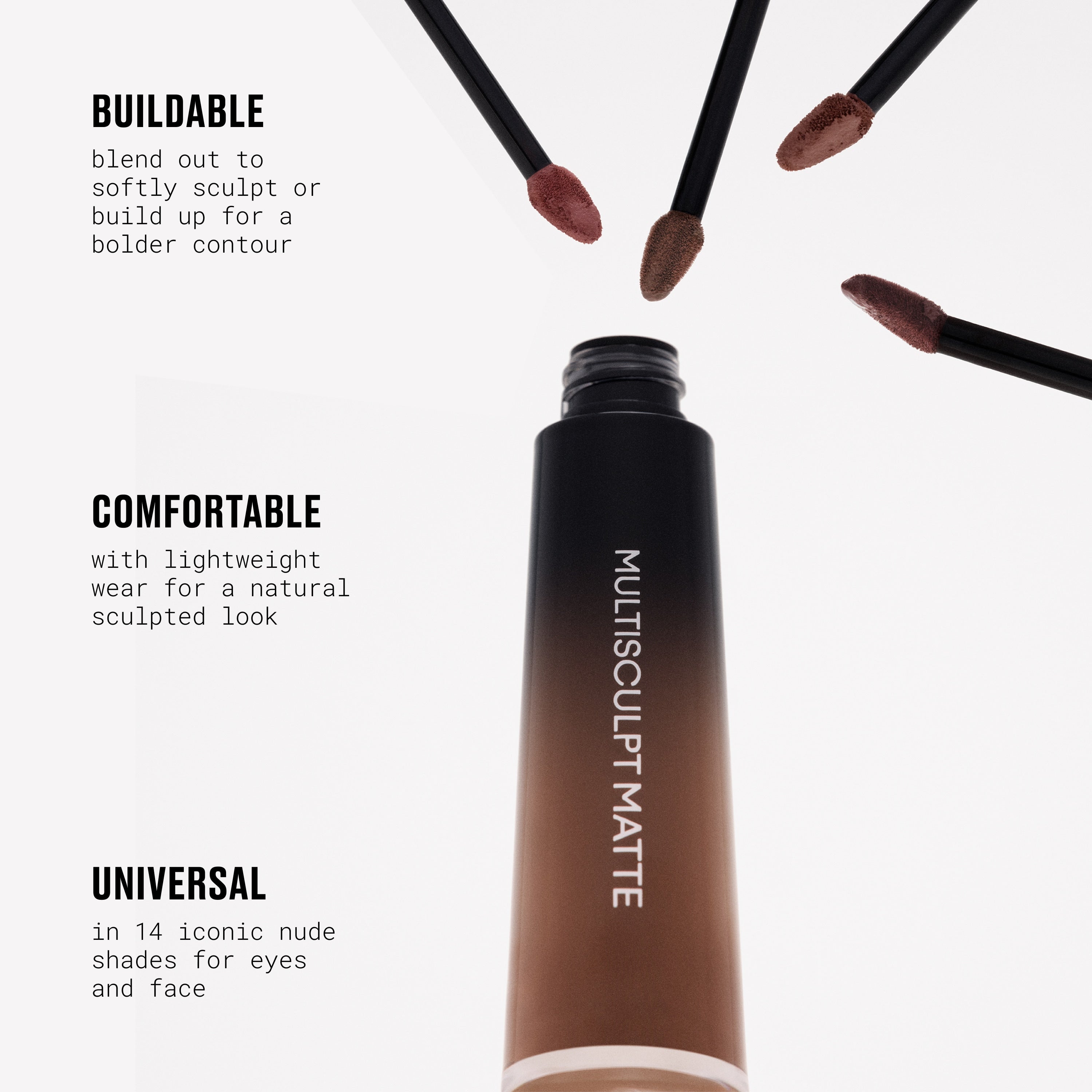 Multisculpt Matte Liquid Eyeshadow And All Over Colour for Everyday Wear and blendable eye color