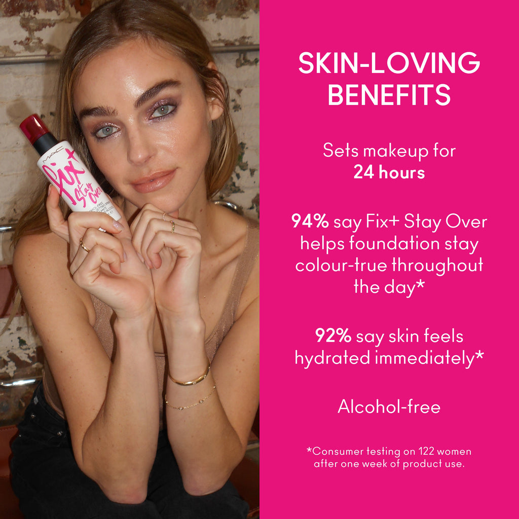 Fix and Stay Over Alcohol Free Longwear Setting Spray for Everyday Wear and a refreshed makeup finish