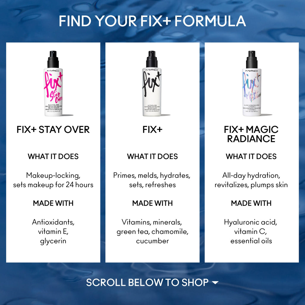 Fix and Stay Over Alcohol Free Longwear Setting Spray for Everyday Wear and a refreshed makeup finish