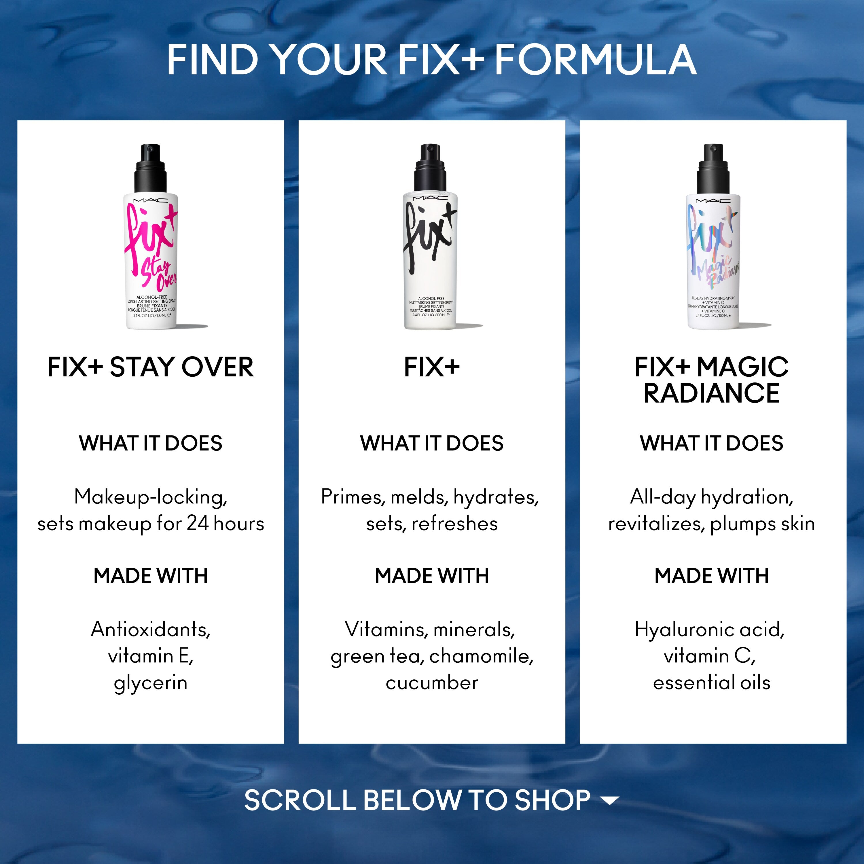 Fix and Stay Over Alcohol Free Longwear Setting Spray for Everyday Wear and a refreshed makeup finish