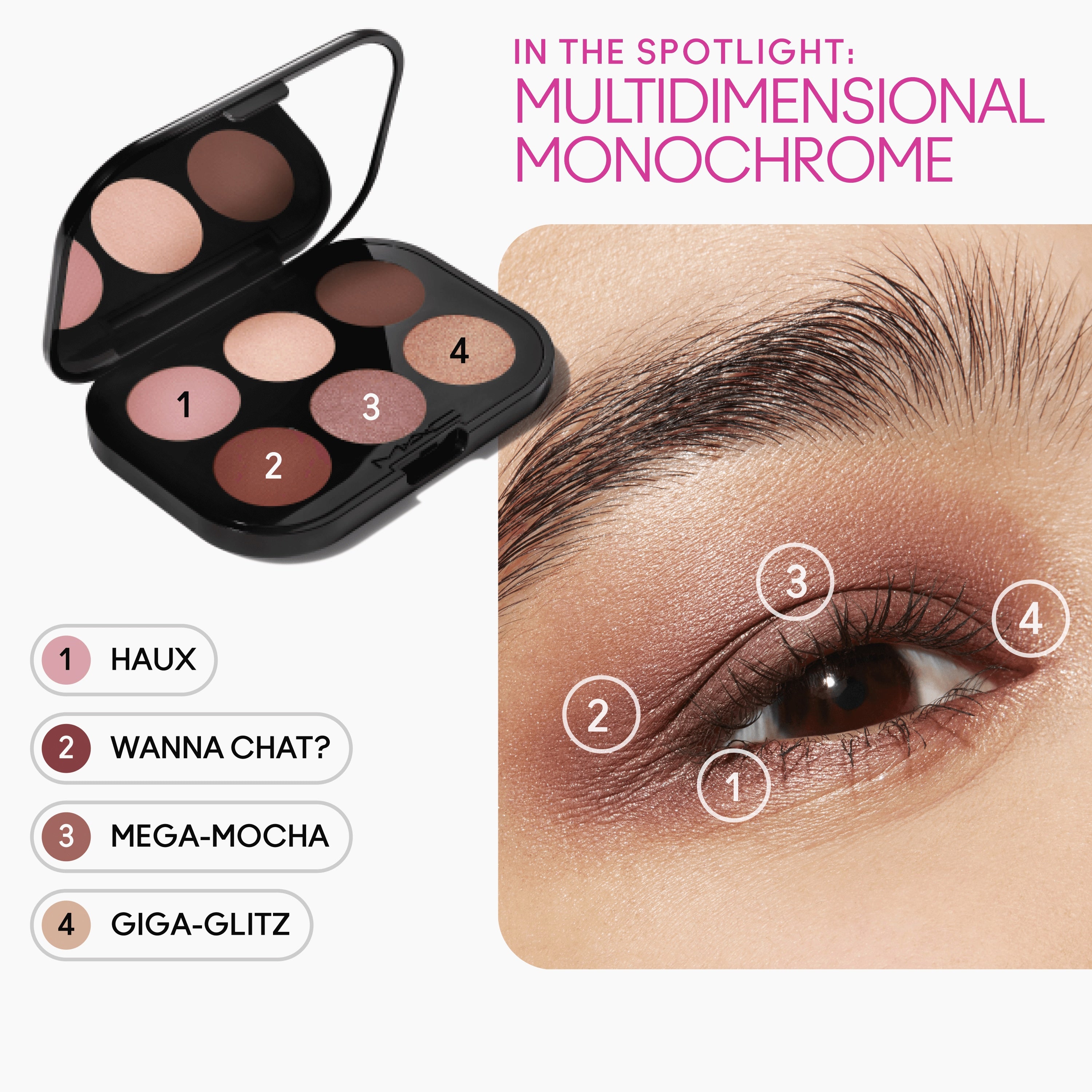 Connect In Colour Eye Shadow Palette Embedded in Burgundy for Everyday Wear and versatile coordinated color