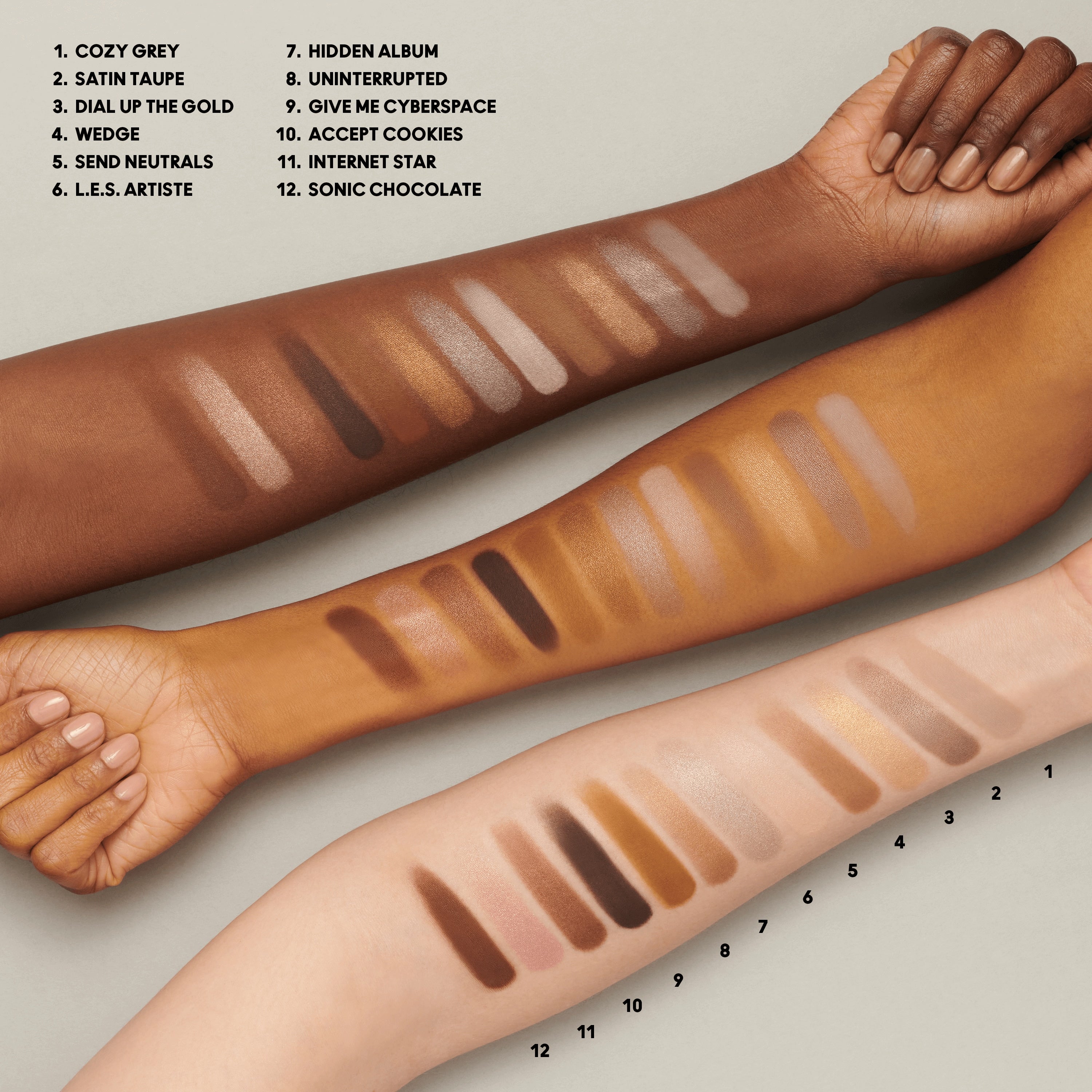 Connect In Colour Eye Shadow Palette Unfiltered Nudes for Everyday Wear and versatile coordinated color