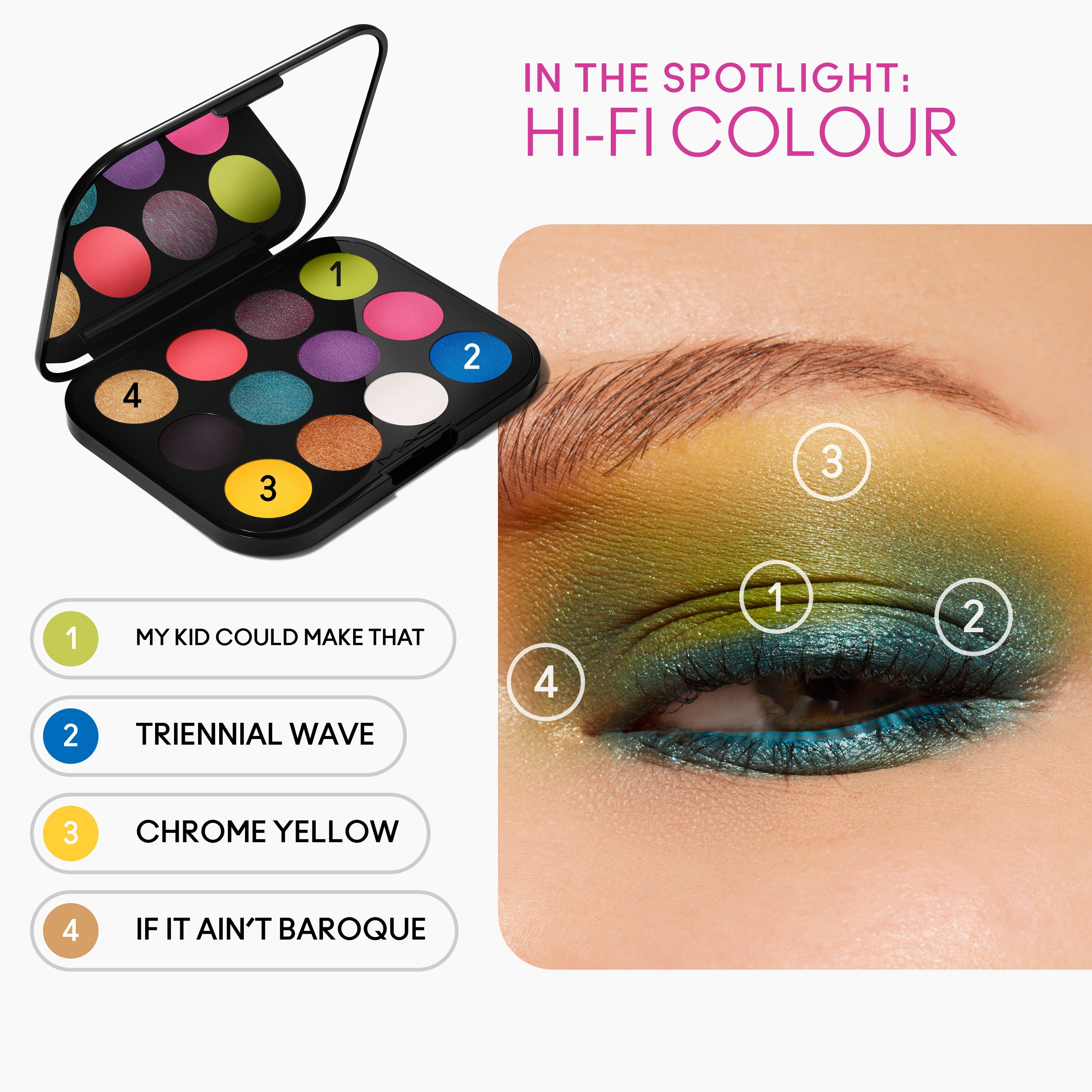Connect In Colour Eye Shadow Palette Hi Fi Colour for Everyday Wear and versatile coordinated color