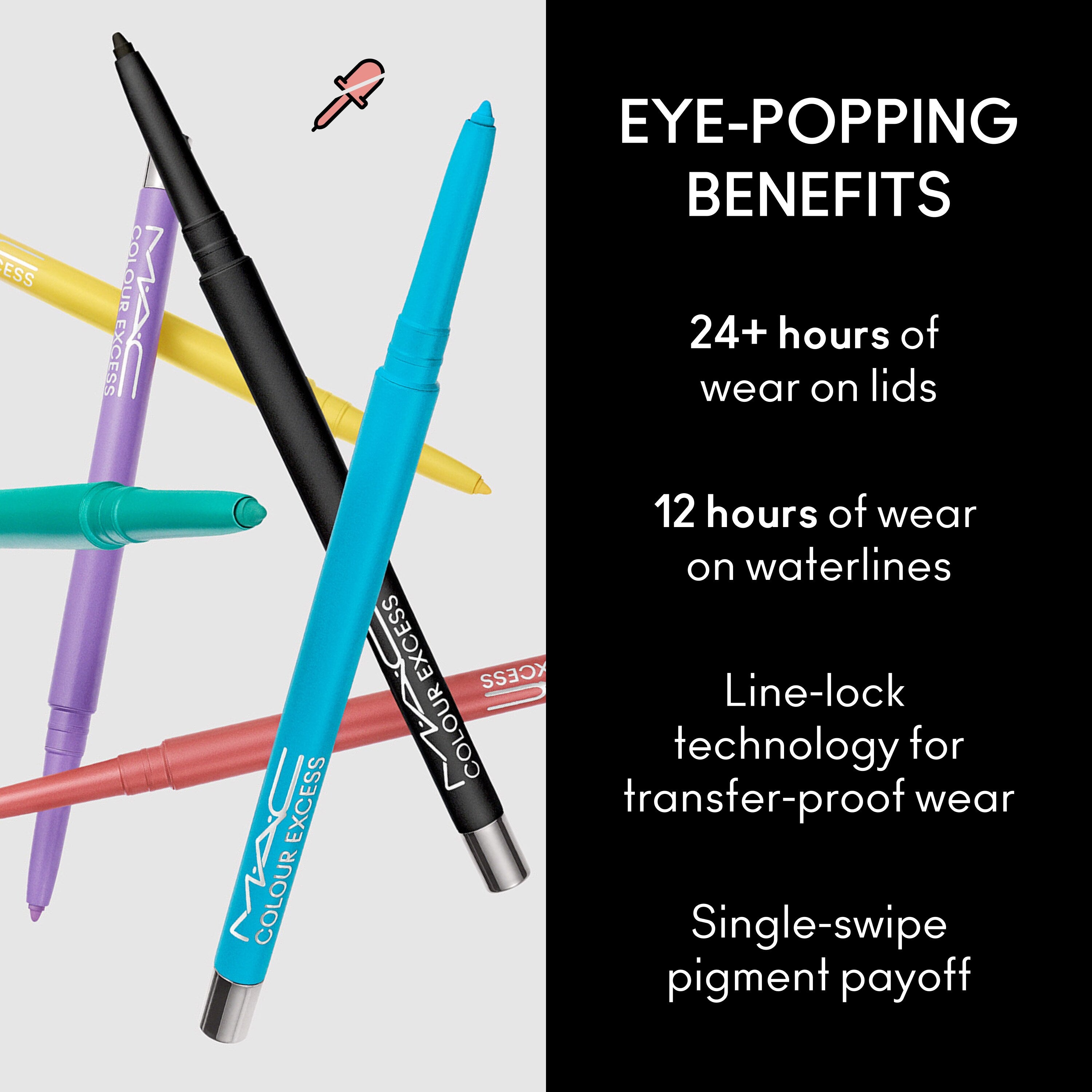 M A C Colour Excess Gel Pencil Eye Liner for Everyday Wear and precise eye definition