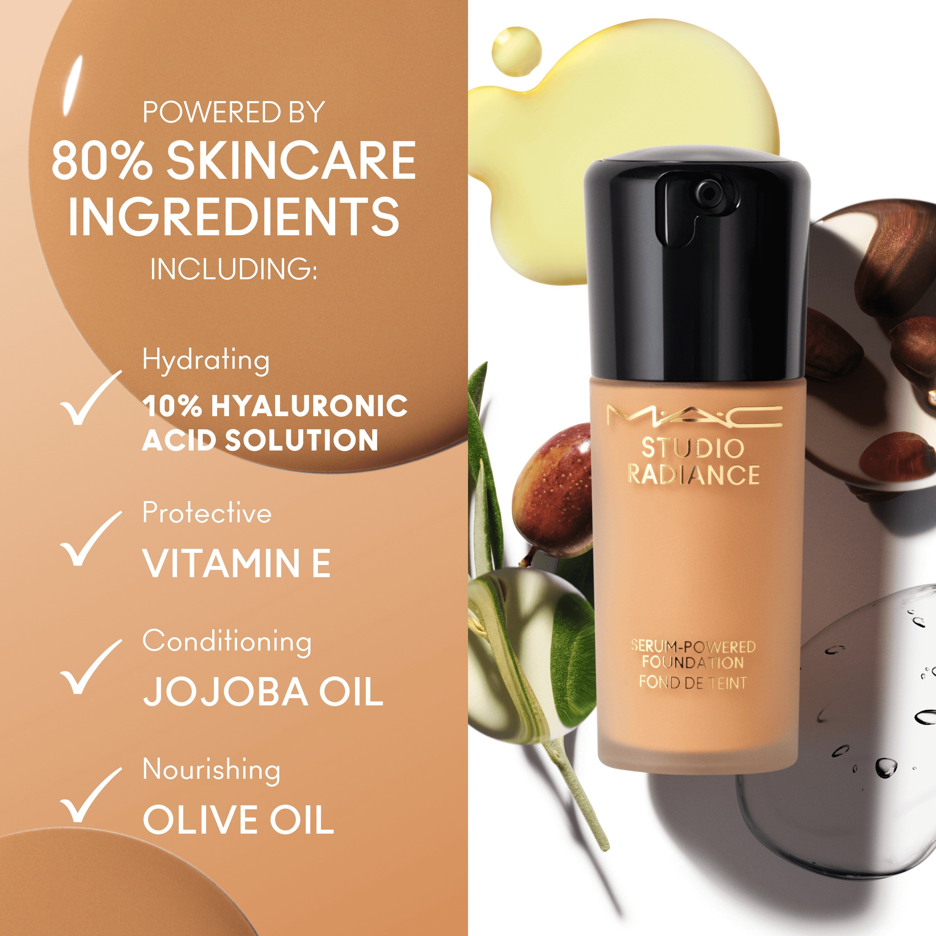 Studio Radiance Serum Powered Foundation for Everyday Wear and balanced hydration support